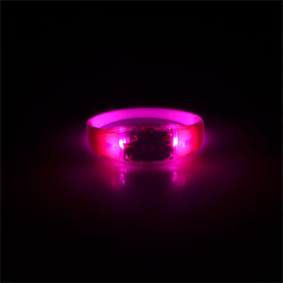 

XYDROZEN ™ Eminence - Voice Activated Sound Control Led Flashing Bracelet Bangle Wristband for Night Casual Use (A, Purple) LED Front Light(Eminence)