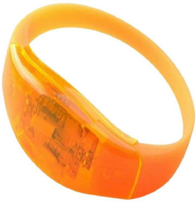 

XYDROZEN ™ Tea rose - Activated Glows Wristband,Party Rave Concert Voice Control LED Light Bracelet Bangle Sound Activated Glows LED Front Light(Tea rose), Orange