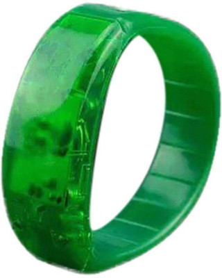 

XYDROZEN ® Avocado - Sound Controlled Led Light Up Bracelet Glow Bangle Voice Flash Activated Unisex Plastic LED Front Light(Avocado), Green