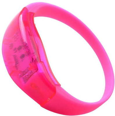 

XYDROZEN ® Piggy pink - TOOGOO(R)Voice Activated Sound Control Led Intermittent Bracelet Band Night Club Main Color: Pink LED Front Light(Piggy pink)