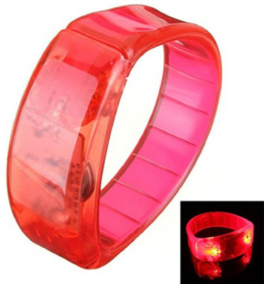 

XYDROZEN ™ Dense Red - Led Light Up Bangle Bracelet LED Wristband Voice Activated Stick for Party Concert Raves Club Carnival Festival LED Front Light(Dense Red)