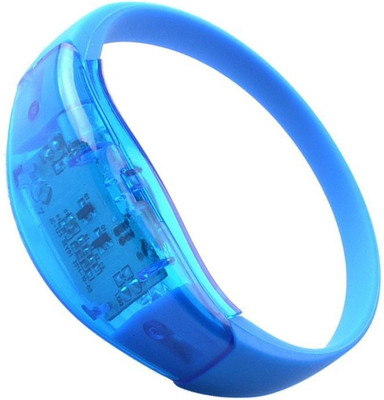 

XYDROZEN ® Celeste - TOOGOO(R)Voice Activated Sound Control Led Intermittent Bracelet Band Night Club Main Color: Blue LED Front Light(Celeste)