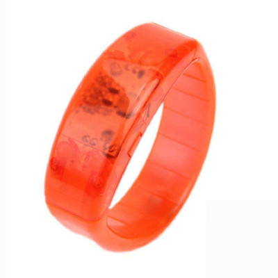 

XYDROZEN ® Apricot - Cool Led Light Flashing Sound Activated bracelet Voice Controll Bangle for Disco Pub Bar Party Concert Rave LED Front Light(Apricot), Orange