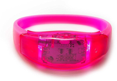 

XYDROZEN ® Spanish pink - Fashion LED Light Up Bracelet Sound Controlled Voice Activated Glow Flash Bangle LED Front Light(Spanish pink)