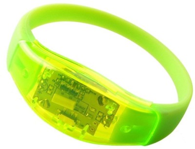 

XYDROZEN ™ Moss - Color: Green Voice Activated Sound Control Led Intermittent Bracelet Band Night Club Main LED Front Light(Moss)