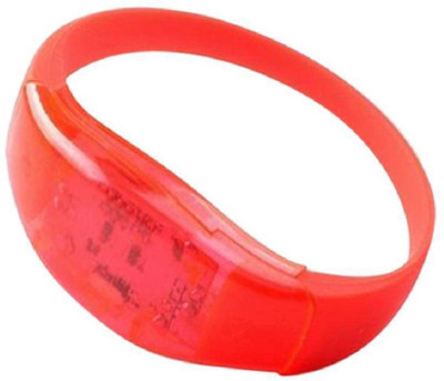 

XYDROZEN ™ Rosewood - Activated Glows Wristband,Party Rave Concert Voice Control LED Light Bracelet Bangle Sound Activated Glows LED Front Light(Rosewood), Red