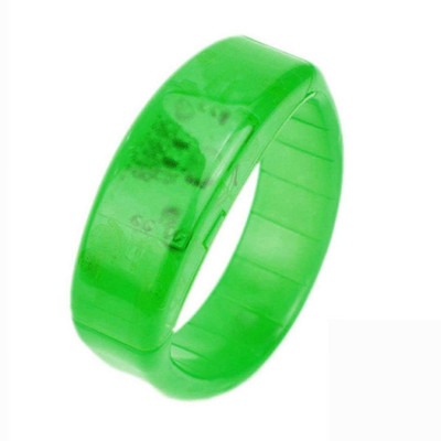 

XYDROZEN ™ Dark green - Cool Led Light Flashing Sound Activated bracelet Voice Controll Bangle for Disco Pub Bar Party Concert Rave LED Front Light(Dark Green)