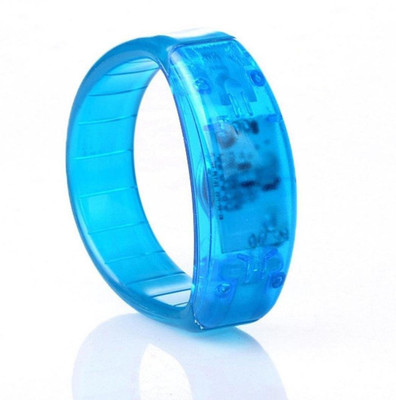 

XYDROZEN ® Navy blue - Cool Led Light Flashing Sound Activated bracelet Voice Controll Bangle for Disco Pub Bar Party Concert Rave LED Front Light(Navy Blue)