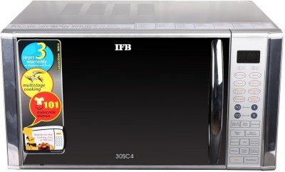 IFB 30 L Metallic silver Convection Microwave Oven(30SC4, Metallic Silver)