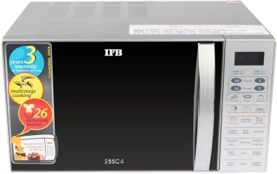 IFB 25 L Metallic silver Convection Microwave Oven(25SC4, Metallic Silver)