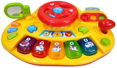 

Happiesta Car Wheel Lets's Go Musical Toys with Flashing Lights(Multicolor)