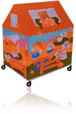 

KIDLAND Latest Kids Play Tent House with Revolving Wheels (Multicolor)(Multicolor)
