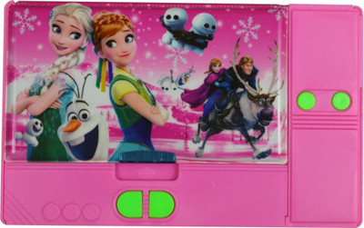 

IndusBay Frozen Cartoon Theme Art Plastic Pencil Box(Set of 1, Blue)