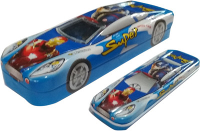 

IndusBay Avengers Cartoon Theme Art Metal Pencil Box(Set of 1, Blue)