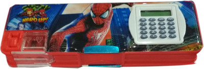 

IndusBay SpiderMan Cartoon Theme Art Plastic Pencil Box(Set of 1, Blue)