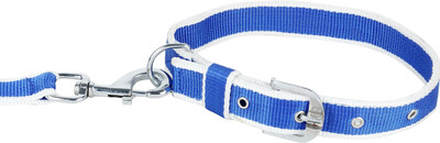

Pet Needs High Quality Color Combo Leash And Collar Set For Dog -1 Inch 129 cm Dog Strap Leash(Blue)