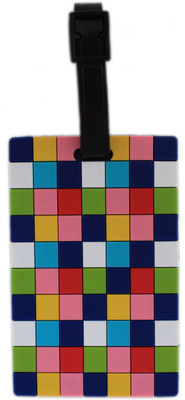 

Tootpado Luggage Tag Chequered Abstract Design - (6LNT56) - Bag Travel Tags Luggage Tag(Multicolor)