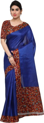 Rajnandini Printed Bollywood Tussar Silk Saree(Blue)