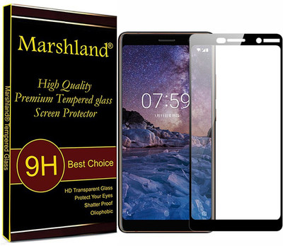 

Marshland Tempered Glass Guard for Nokia 7 Plus, Black