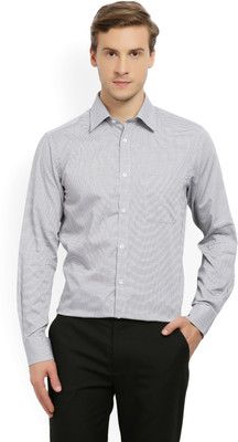 PETER ENGLAND Men Checkered Formal White Shirt