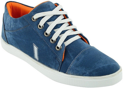 

Shoe Island Popular Studd-X College Wear Trending Blue White Denim Casual Sneakers For Men Sneakers For Men(Blue