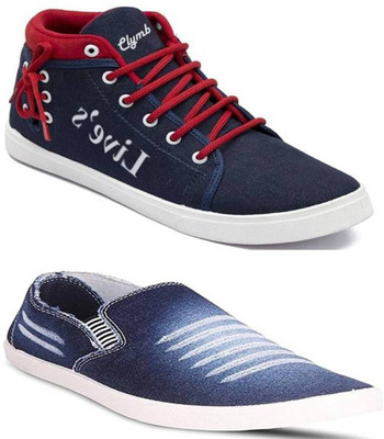

Clymb Combo Pack Of 2 Casual Sneakers For Men(Multicolor