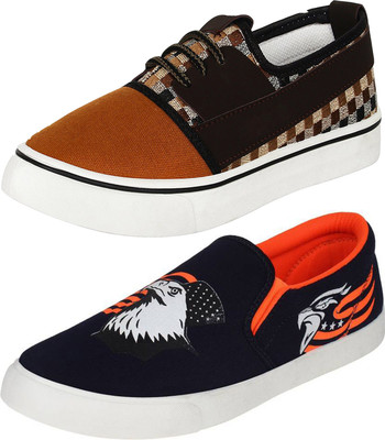 

CAMFOOT Combo-(2)-784-472 Loafers For Men(Multicolor