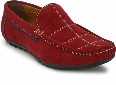 

Levanse Suede leather casual loafers Loafers For Men(Red