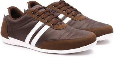 

Andrew Scott Men's Brown Nylon/Synthetic Sneakers For Men(Brown