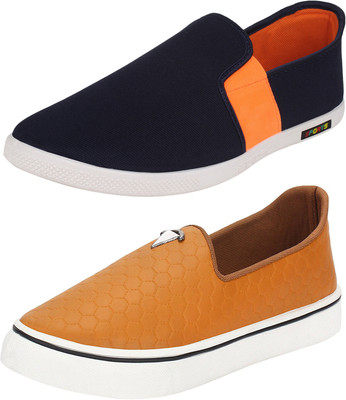 Shoefly Combo-(2)-383-772 Loafers For Men(Multicolor)