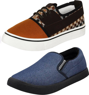 

CAMFOOT Combo-(2)-784-761 Loafers For Men(Multicolor