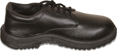

6Four Shoes Safety Shoes Lace Up For Men(Black