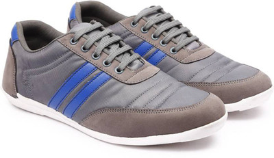 

Andrew Scott Men's Brown Nylon/Synthetic Sneakers For Men(Grey