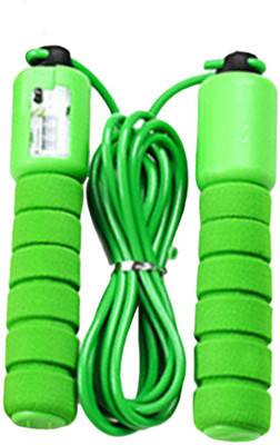 GOCART 2.8m Adjustable Plastic Skipping Rope Gym Sports Fitness Crossfit Exercise Fast Speed Counting Jump Skip Rope Freestyle Skipping Rope(Green, Pack of 1) available at flipkart for Rs.169