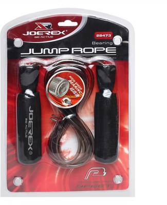 

Joerex Bearing Jump Rope Speed Skipping Rope(Black, Length: 244 cm)