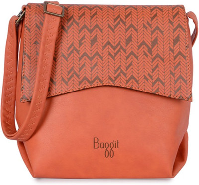 

Baggit Women Casual Orange PU Sling Bag