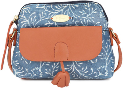 

St Holii Women Blue Genuine Leather Sling Bag