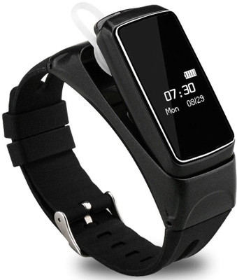 

OWO B7 Black Bluetooth Earphone Heart Rate Monitor Smart Wristband Smart Band Strap(Black)