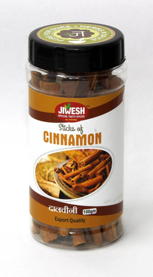 

Jiwesh Premium Whole Cinnamon Sticks (Sabut Dalchini) Export Quality 100gms(100 g)