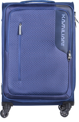 

Kamiliant Kojo Spinner Soft Trolley 69 cm (Blue) Expandable Check-in Luggage -  inch(Blue