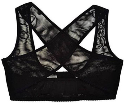 

Shrih Stretchable Breast Push Up Brace Bra & Back Support, Posture Corrector, Corset Belt (, Black) Back & Abdomen Support (, Black