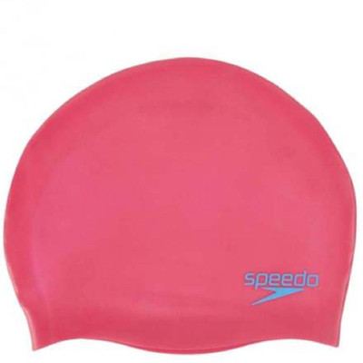 

Speedo PLAIN MOULDED SILICONE CAP JUNIOR - ECSTATIC / JAPAN BLUE Swimming Cap(Multicolor, Pack of 1)