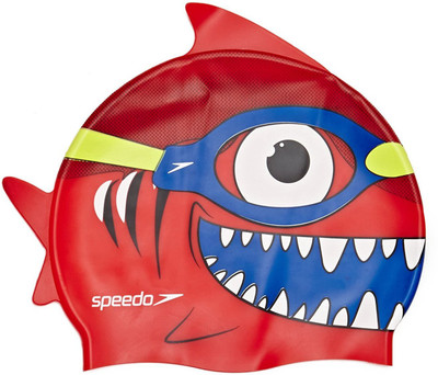 

Speedo SEA SQUAD CHARACTER CAP JUNIOR - LAVA RED Swimming Cap(Red, Pack of 1)