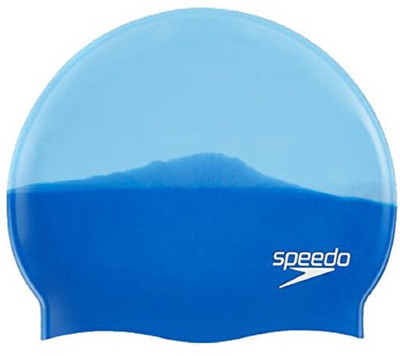 

Speedo MULTI COLOUR SILICONE CAP ADULT - NEON BLUE / JAPAN BLUE Swimming Cap(Multicolor, Pack of 1)