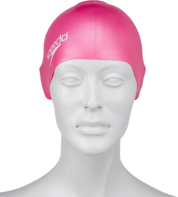 

Speedo PLAIN MOULDED SILICON CAP JUNIOR - PINK Swimming Cap(Pink, Pack of 1)