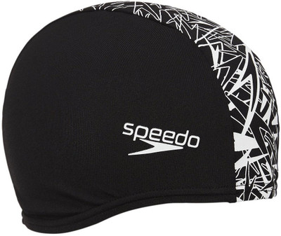 

Speedo BOOM END+ CAP ADULT - BLACK / WHITE Swimming Cap(Multicolor, Pack of 1)
