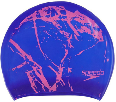 

Speedo NEW LONG HAIR CAP PRINTED ADULT - VIOLET / ECSTATIC Swimming Cap(Multicolor, Pack of 1)