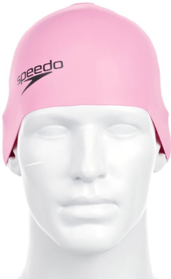

Speedo PLAIN MOULDED SILICON CAP ADULT - PINK Swimming Cap(Pink, Pack of 1)
