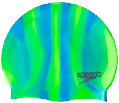 

Speedo PLAIN FLAT SILICONE CAP JUNIOR - GREEN / BLUE Swimming Cap(Multicolor, Pack of 1)