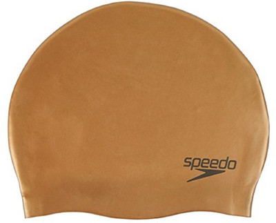 

Speedo PLAIN MOULDED SILICONE CAP ADULT - BROWN Swimming Cap(Brown, Pack of 1)